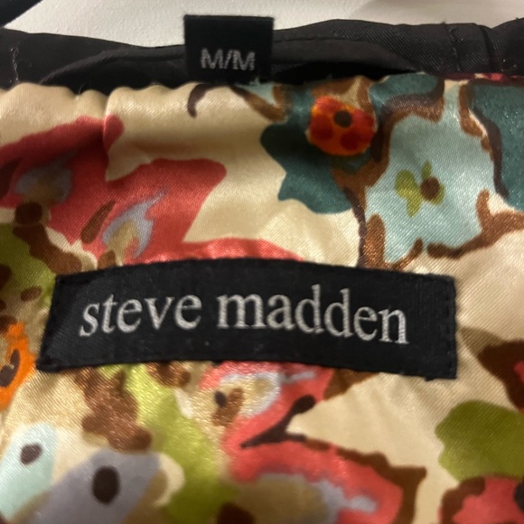 Steve Madden Black Trench Coat Size M - Picture 2 of 6